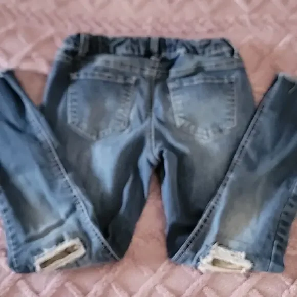 Macy's Imperial Star Distressed Skinny Jeans Size 12 Girls Adjustable Waist - Picture 3 of 8
